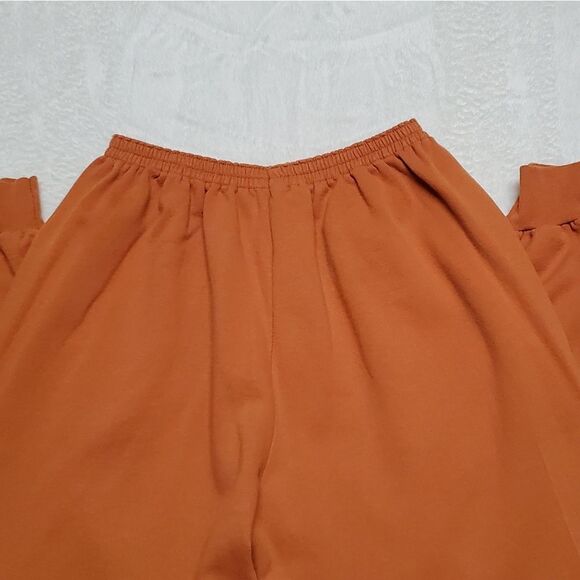 RARE Vintage 1980s Tennessee River Orange Adobe High Rise Joggers Sweatpants XL - Picture 10 of 12